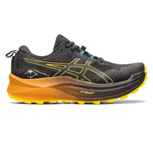 Mens ASICS Trabuco Max 2 - Black / Golden Yellow Asics Trailrunning Shoes