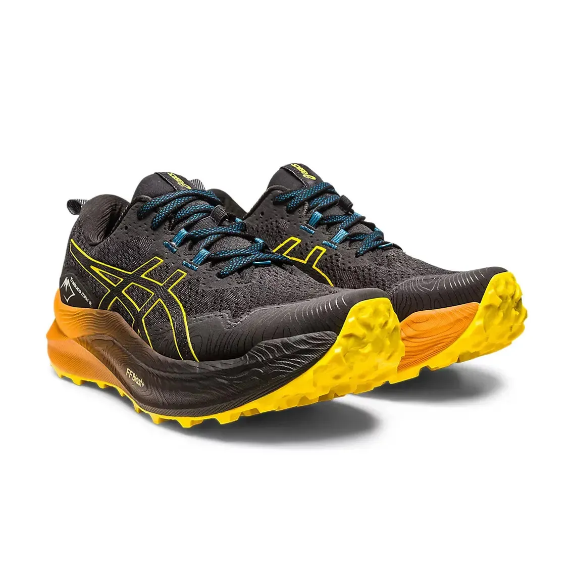 Jcpenney Asics Running Shoes Mens ASICS Trabuco Max 2 - Black / Golden Yellow