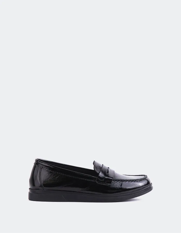 Sperry Black Patent Loafers Tux