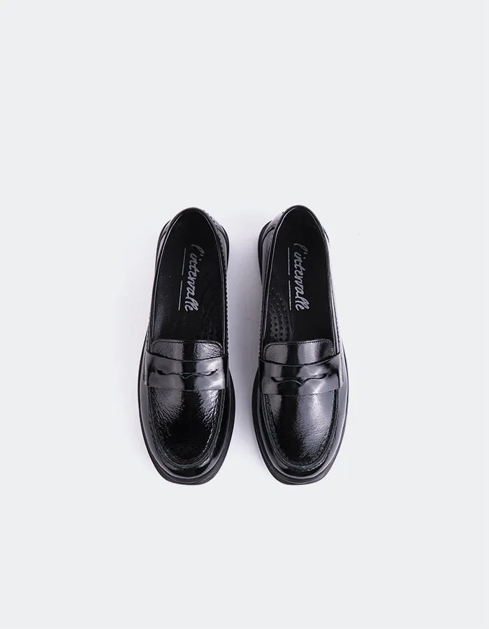 Sperry Black Patent Dexter Penny Loafers