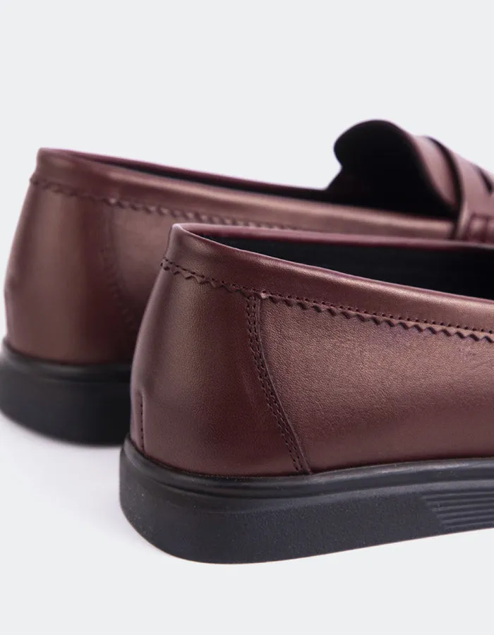 Alohas Rivet Loafers Sperry Burgundy Leather