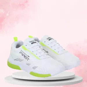 Sports Shoes for Men (White) Chunky Heel Work Boots