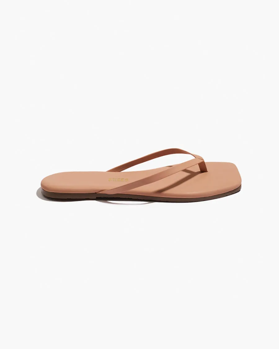 Square Toe Lily - Nude Beach Thermo Moldable Flip Flops