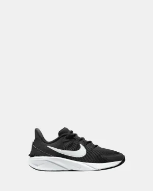 Star Runner 4 NN Grade School Black/White/Anthracite Sizing Asics Running Shoes