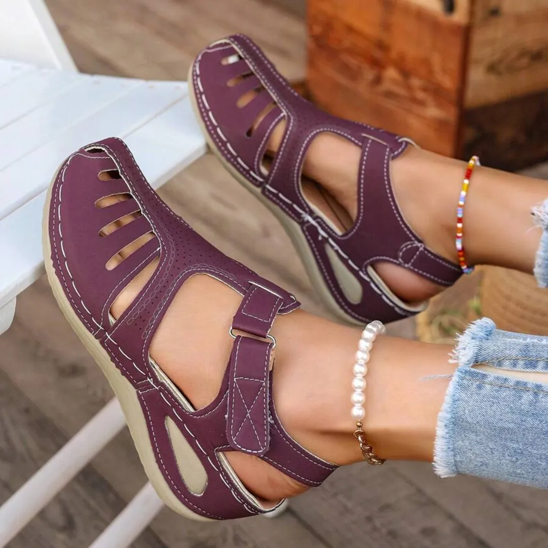 Sandals At Walmart Airfleek Arch Support Wide Toe Box Closed Toe Sandals