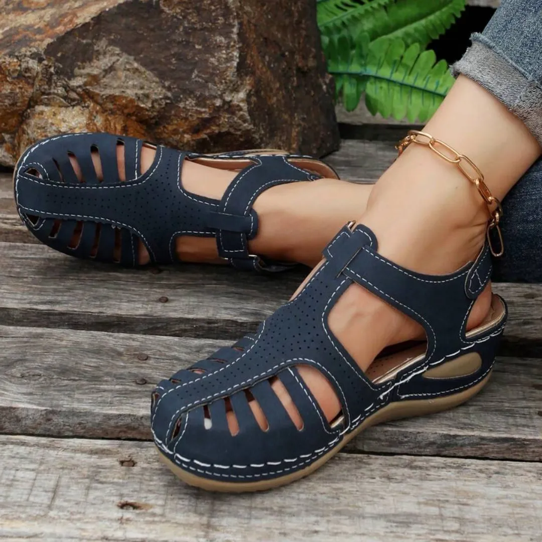 Sandals Resort Turks Airfleek Arch Support Wide Toe Box Closed Toe Sandals
