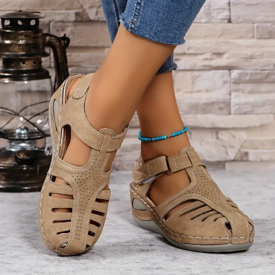 Airfleek Arch Support Wide Toe Box Closed Toe Sandals Sandals Church Anaheim