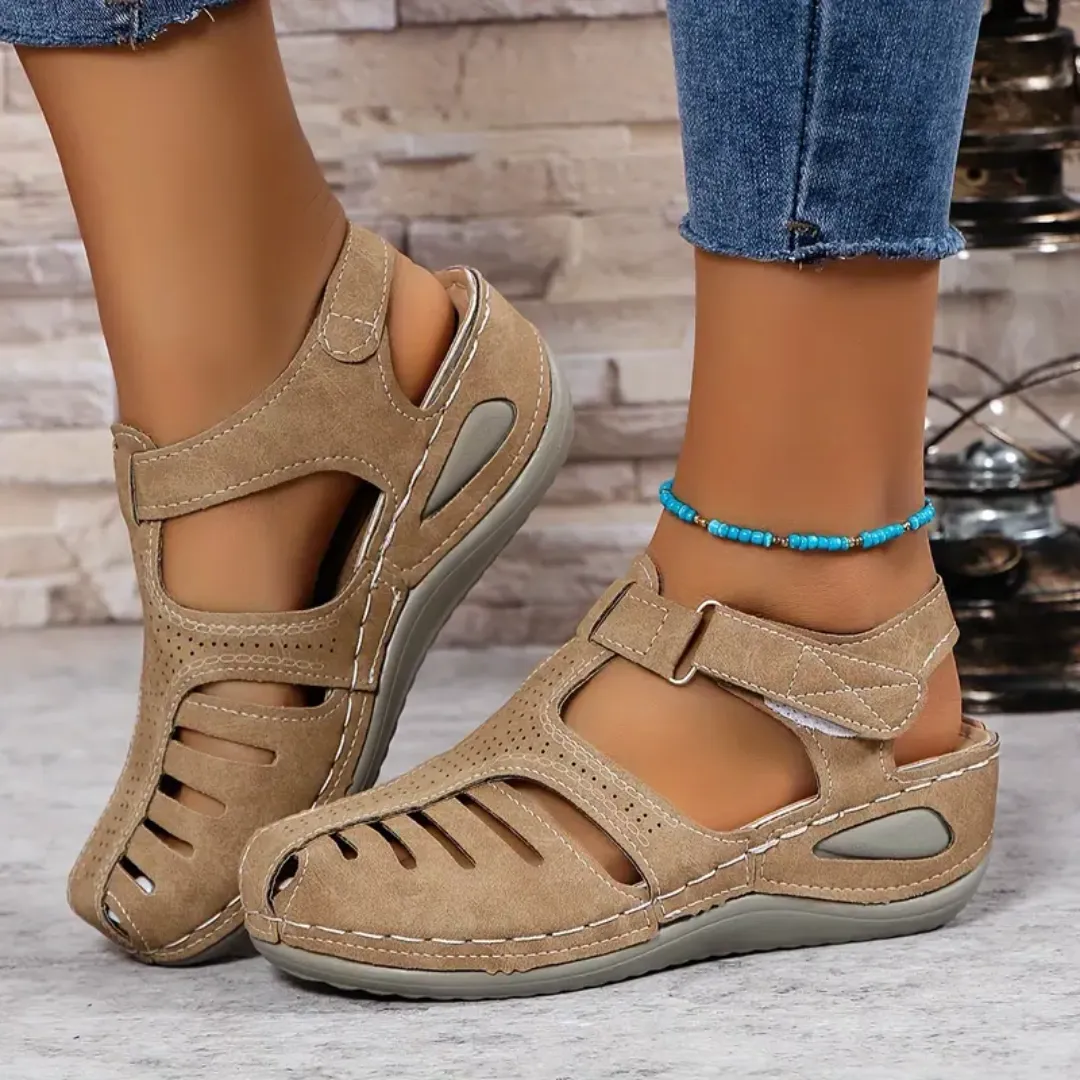 S Airfleek Arch Support Wide Toe Box Closed Toe Sandals