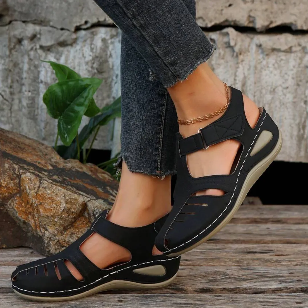 Sandals Golf Resorts Airfleek Arch Support Wide Toe Box Closed Toe Sandals