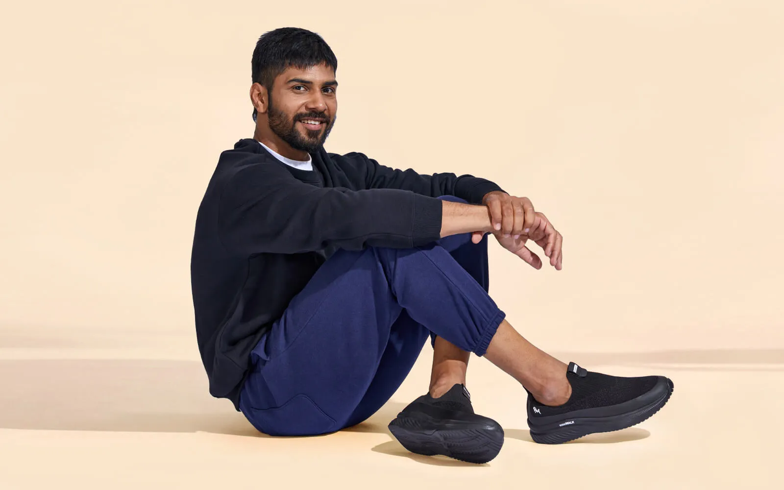 Ease Walk Slip Ons : Black Slip On Iron Maiden