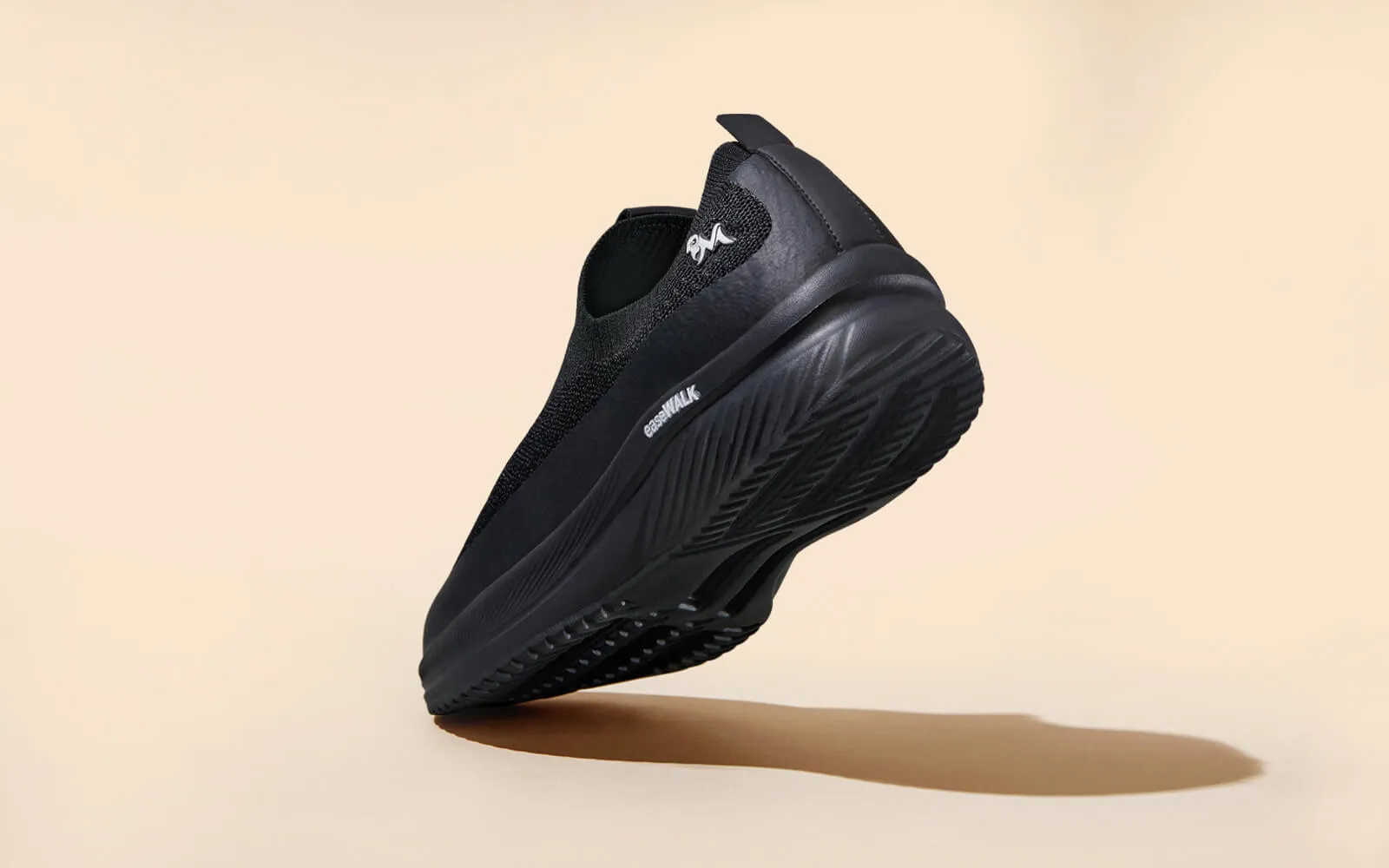 Croc Slip On Shoes Ease Walk Slip Ons : Black