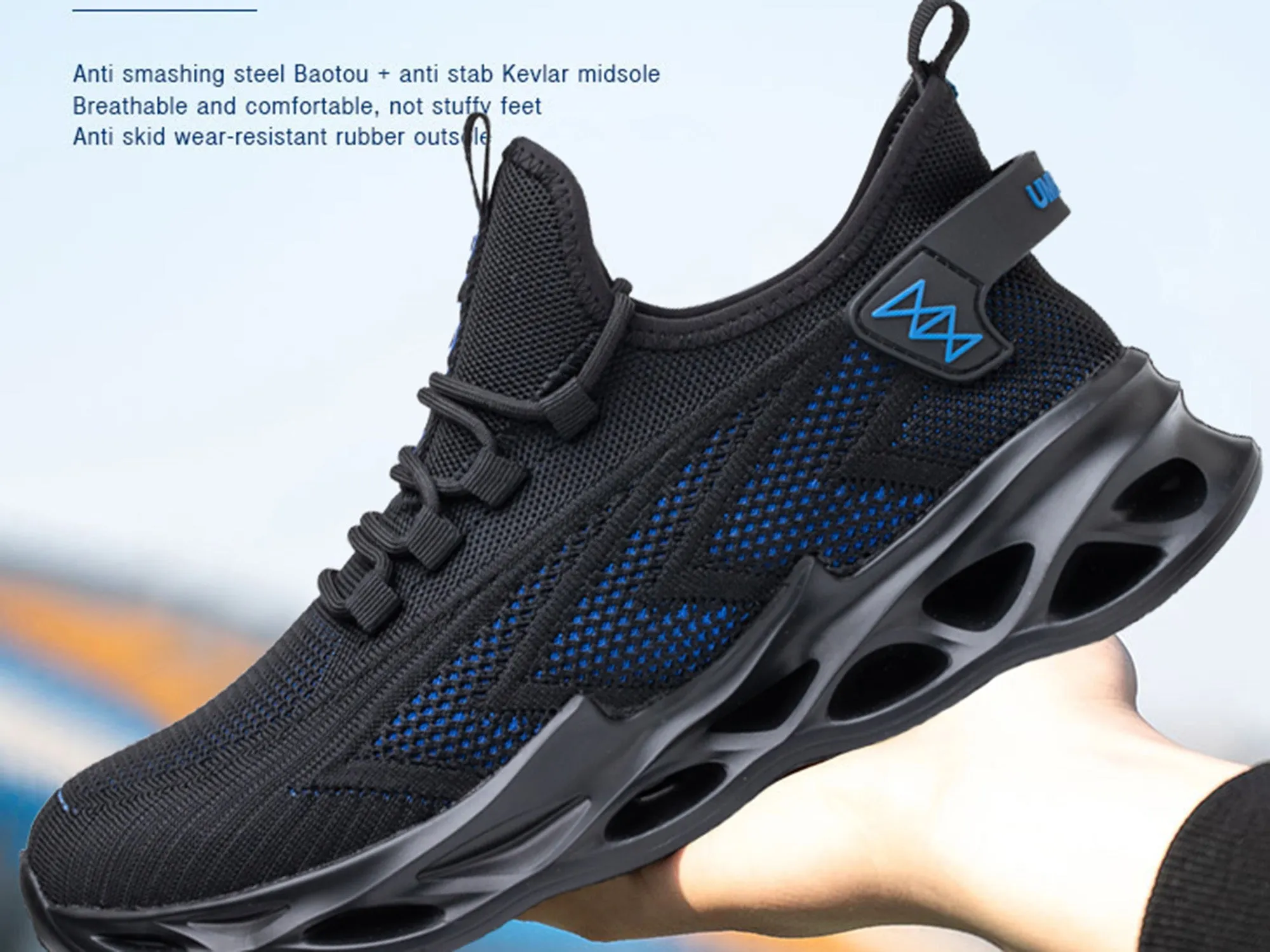 Best Boots For Construction Work Steel Toe Shoes for Men Breathable Lightweight Industrial Construction Work Safety Shoes