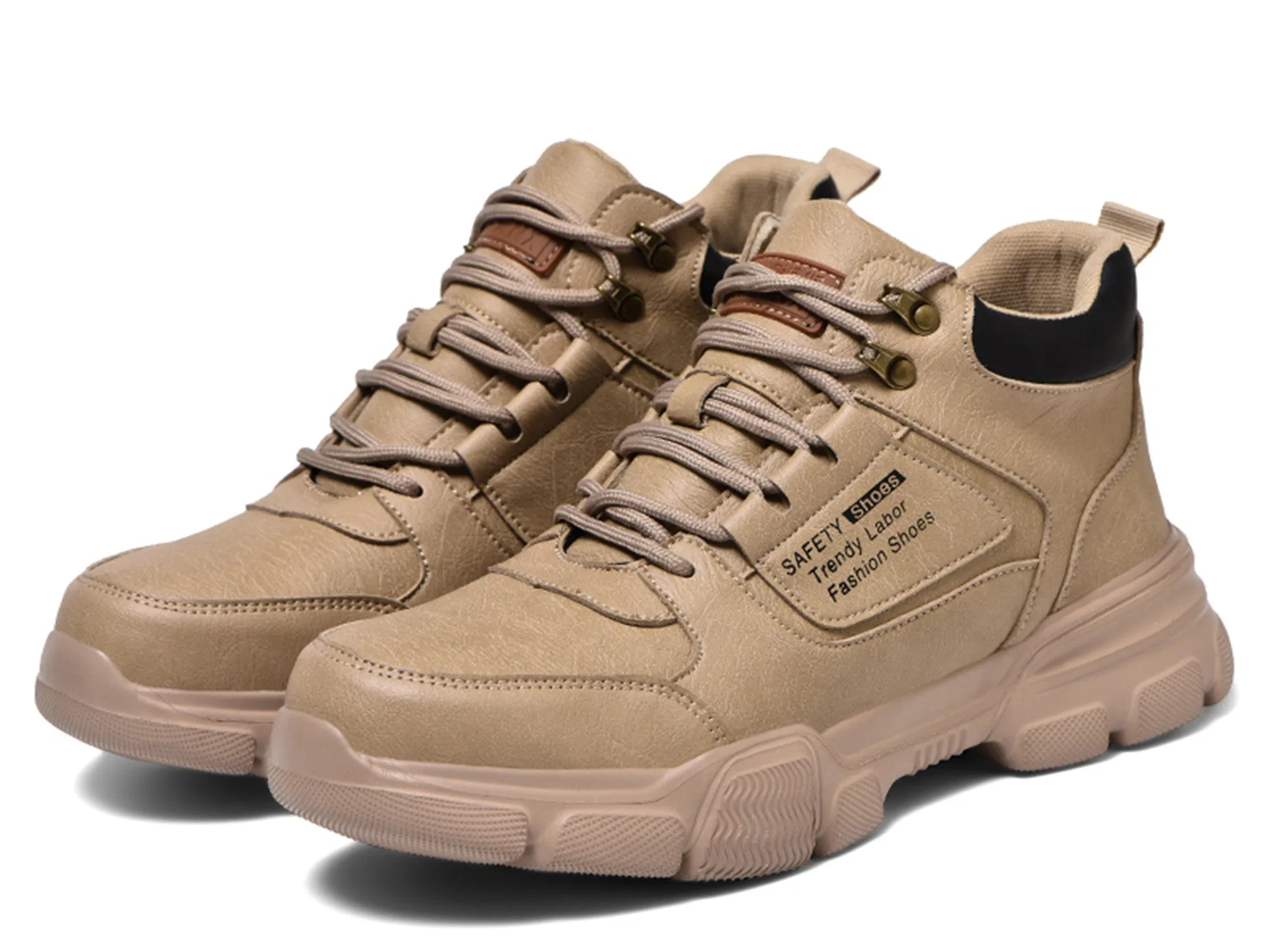 Cheap Lightweight Work Boots Steel Toe Shoes for Men Indestructible Safety Work Shoes Lightweight Breathable Sneakers