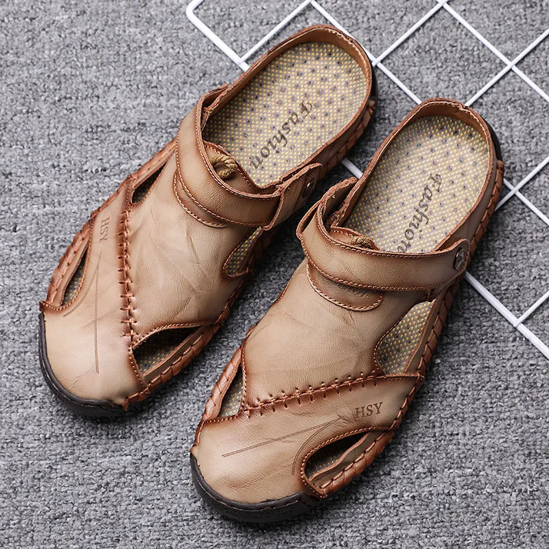 Sandals From Amazon Tooling Summer Baotou Sandals Men Tide Soft Bottom Men Sandals And Slippers Casual All Match Outdoor Beach Shoes
