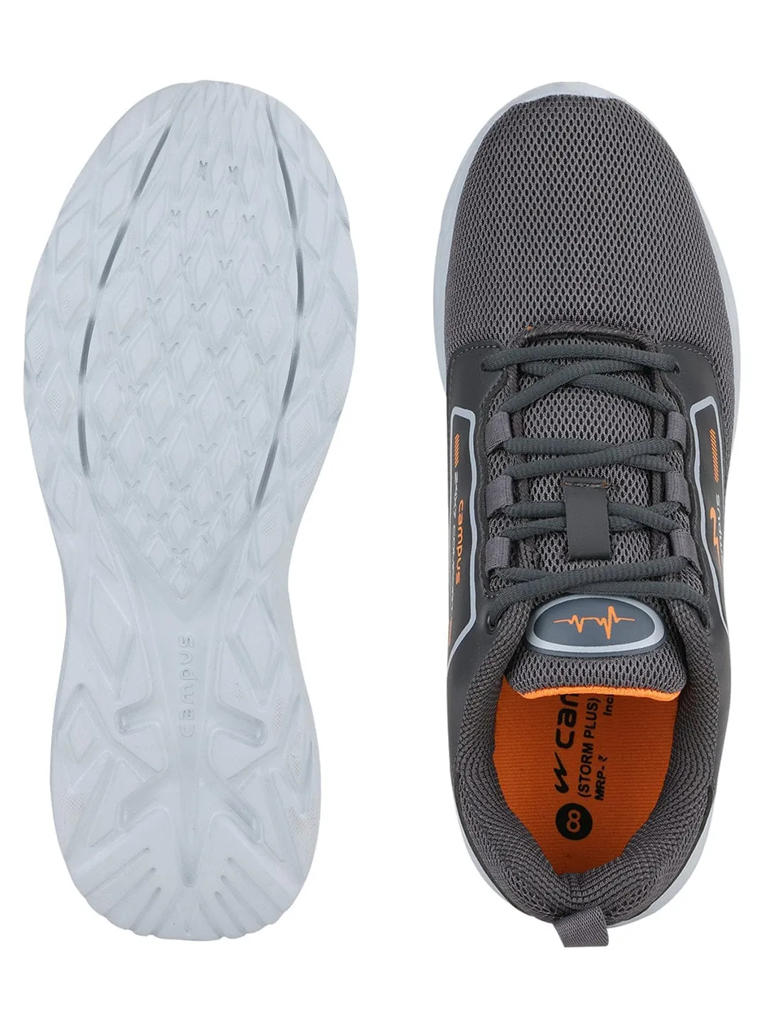 Running Shoes For Plantar Fasciitis Strom Pro Grey Men's Running Shoes