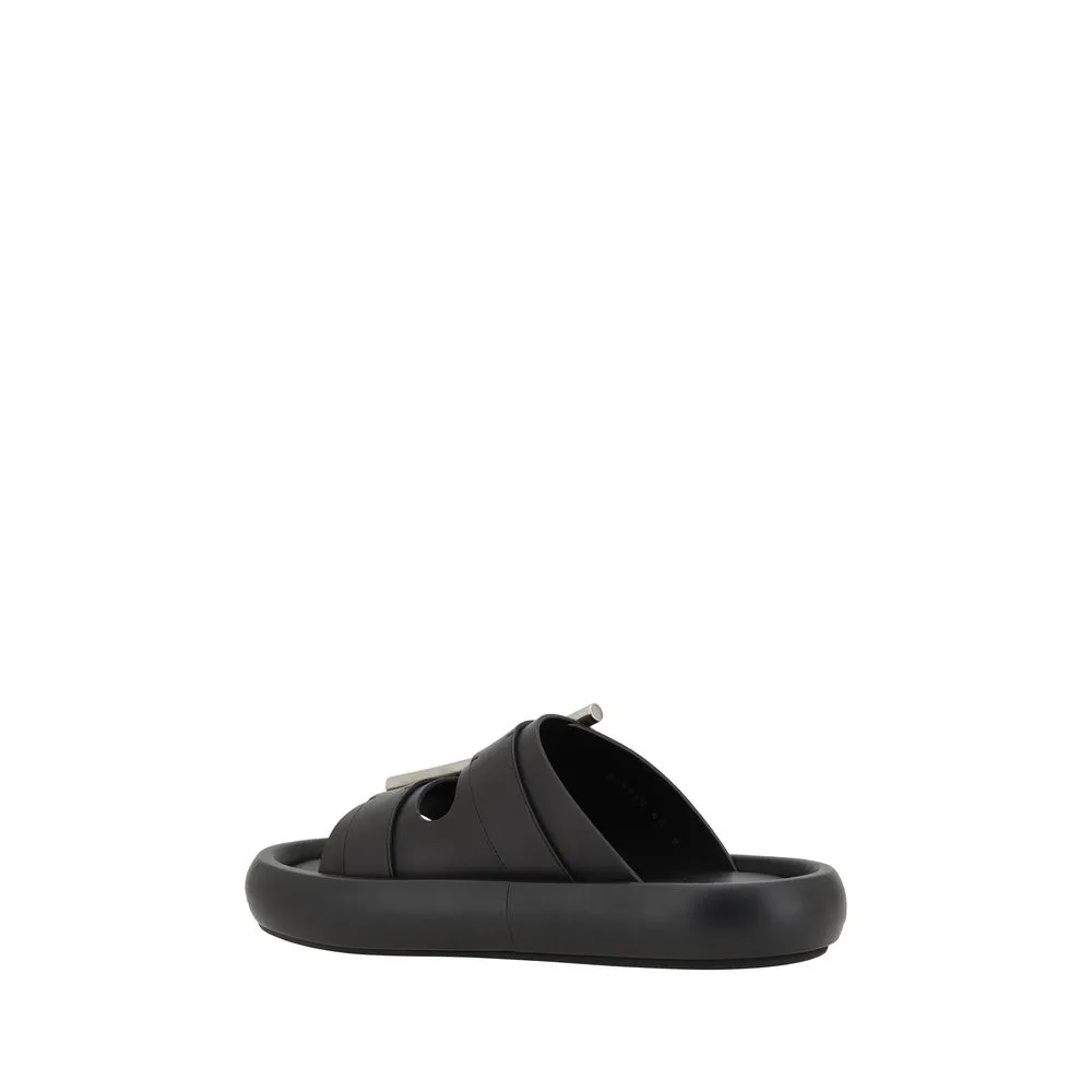 Sandals With Low Wedge Alexander McQueen Leather Sandals