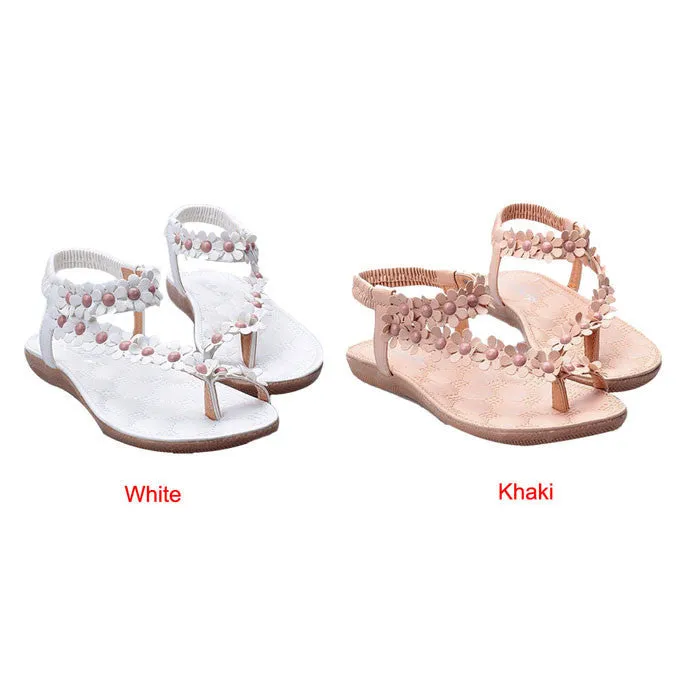 Rockstud Leather Sandals t Beach Flip Flops Women Camouflage Flat Sals Casual Slippers Comfortable Massage Slippers