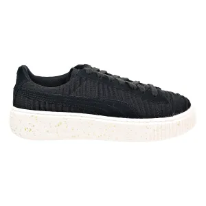 Puma Basket Platform OW Women's Shoes Puma Black/Whisper White Retro Running Shoes Asics