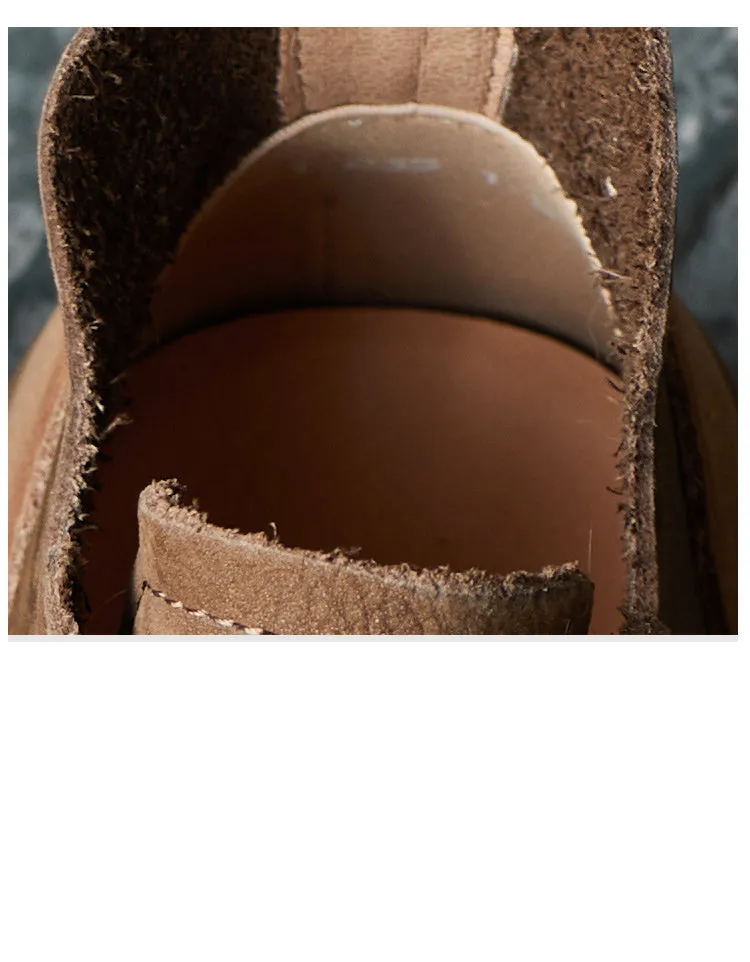 Suede Comfortable Casual Leather Flat Boots Cdg Sneakers