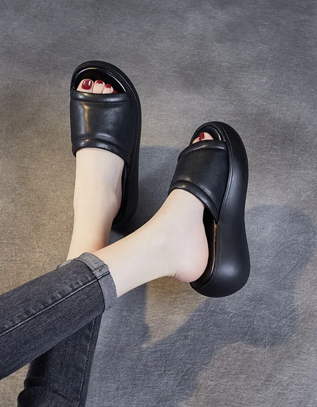 Wedding Slippers Summer Simple Retro Wedge Slippers