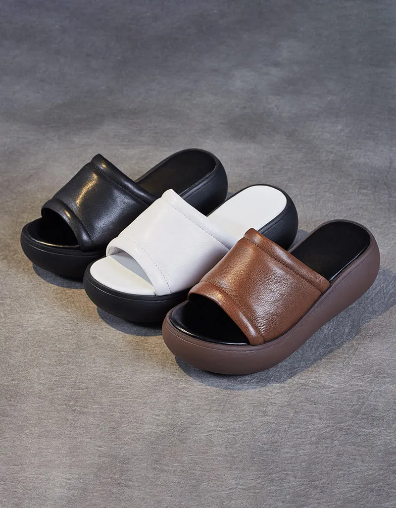 Orthotics Slippers Summer Simple Retro Wedge Slippers