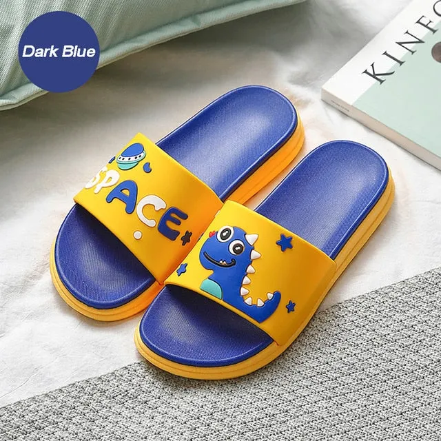 Flip Flops Orthopedic Footwear Summer Women Cute Animal Floor Flat Shoes Indoor Flip Flops Non-Slip Bathroom Home Slippers Female Beach Shoe