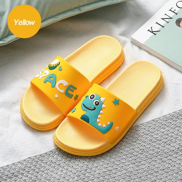 Flip Flops Trending Summer Women Cute Animal Floor Flat Shoes Indoor Flip Flops Non-Slip Bathroom Home Slippers Female Beach Shoe