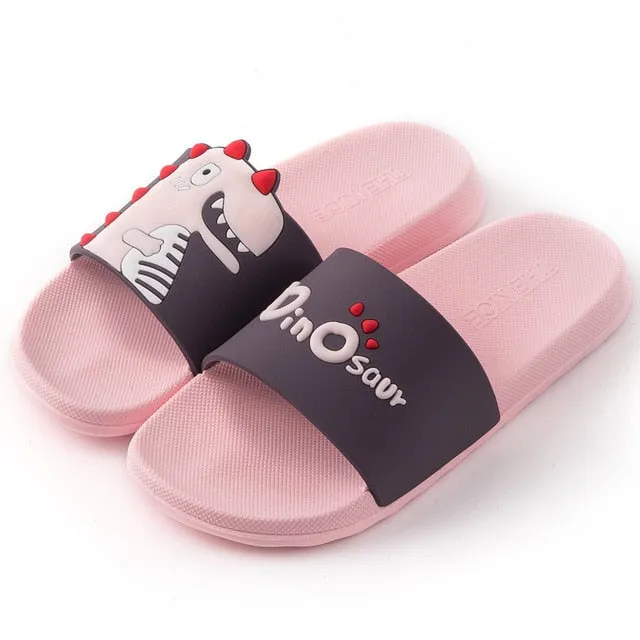 Summer Women Floor Flat Shoes Lovely Indoor Flip Flops Female Non-Slip Bathroom Home Slippers Female Beach Shoe Baitfish Flip Flops