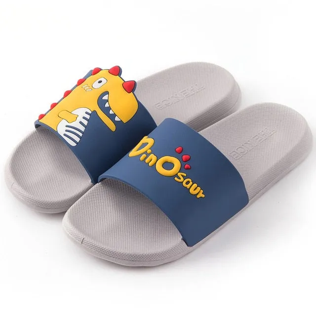 Summer Women Floor Flat Shoes Lovely Indoor Flip Flops Female Non-Slip Bathroom Home Slippers Female Beach Shoe Wedge Thong Flip Flops