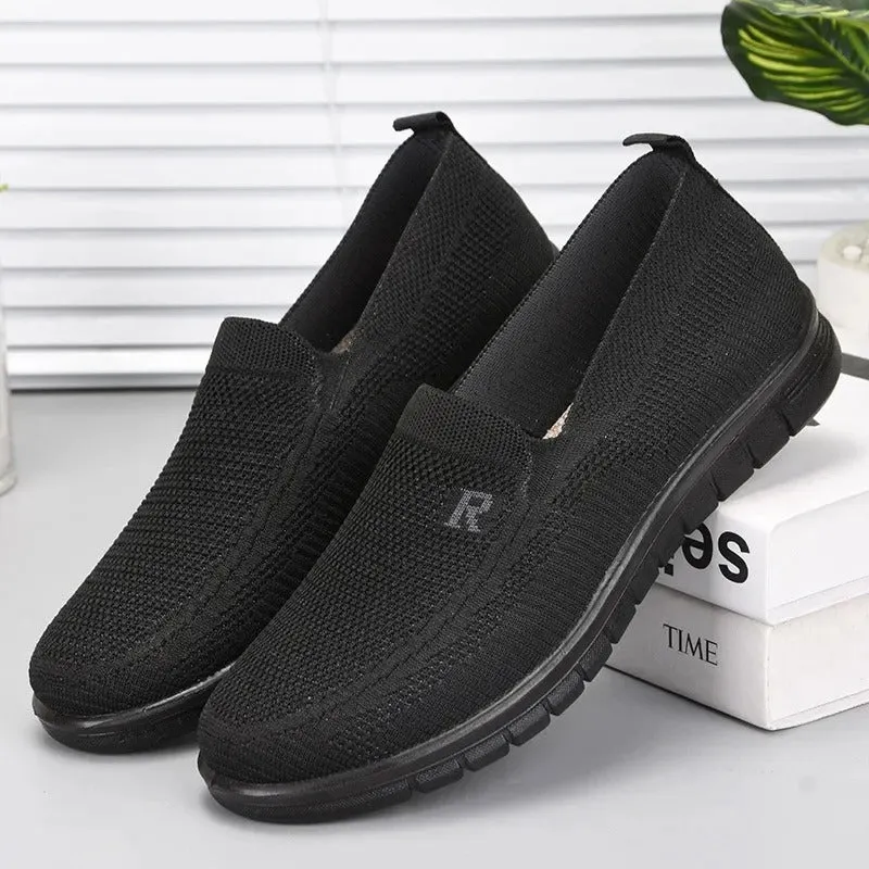 Breathable Mesh Slip-On Loafers for Men Indoor House Slippers