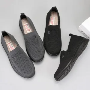 Breathable Mesh Slip-On Loafers for Men Slippers With Hard Sole