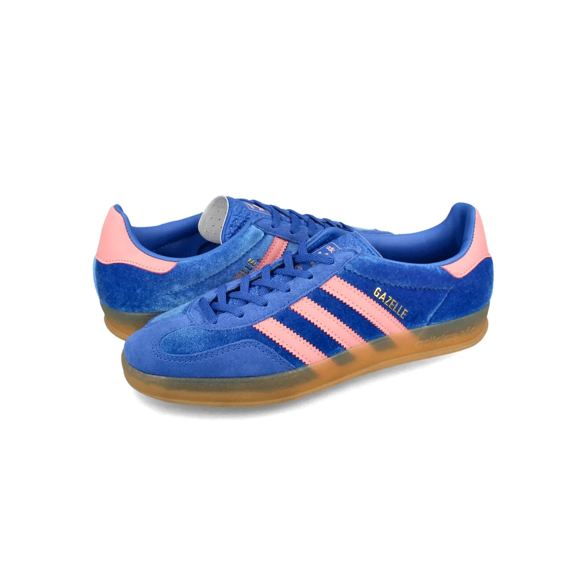 Adidas Kg Shoes adidas GAZELLE INDOOR W "BLUE/SEMI PINK SPARK/GUM"     "//" IG6785