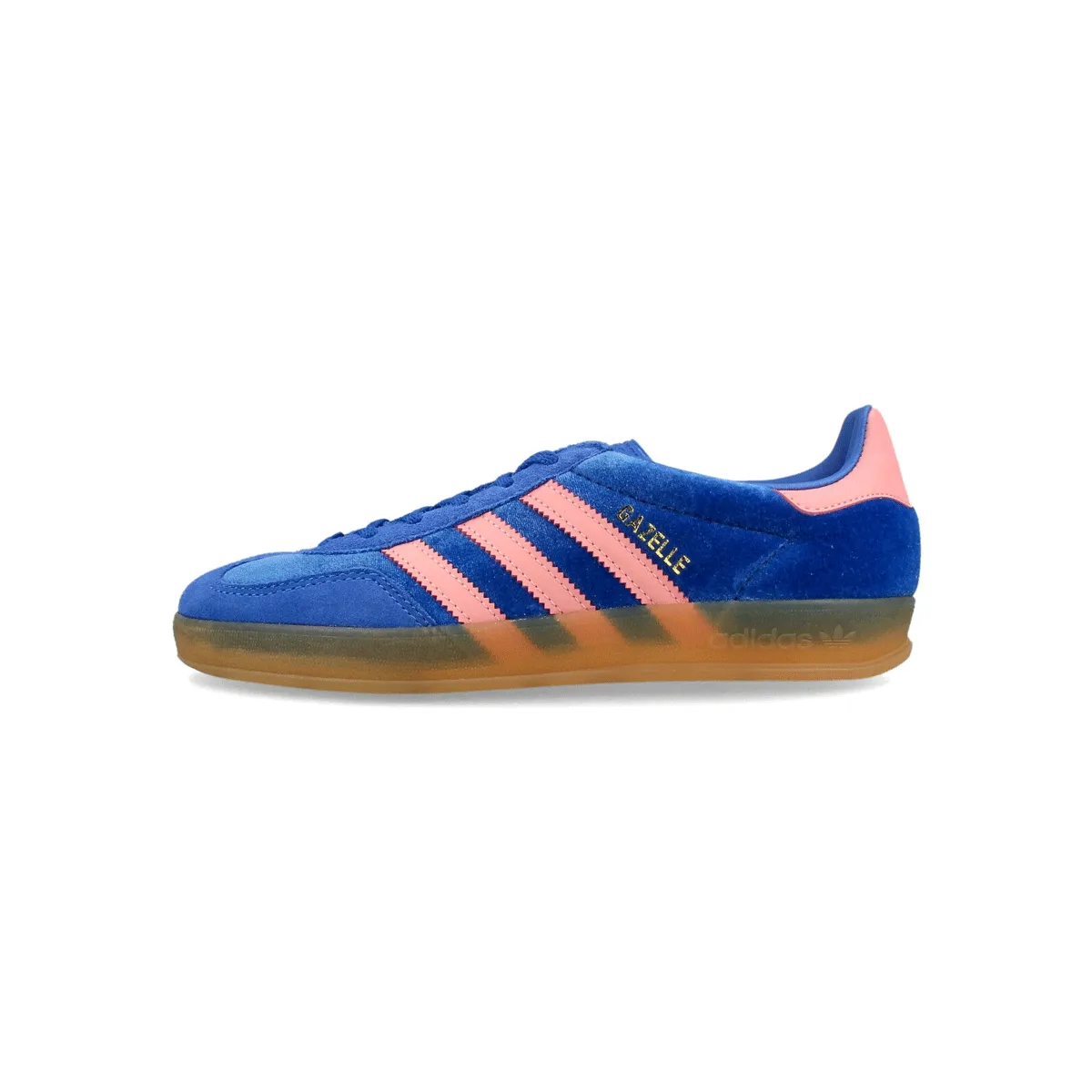 Adidas Running Shoes Cushioning Features adidas GAZELLE INDOOR W "BLUE/SEMI PINK SPARK/GUM"     "//" IG6785