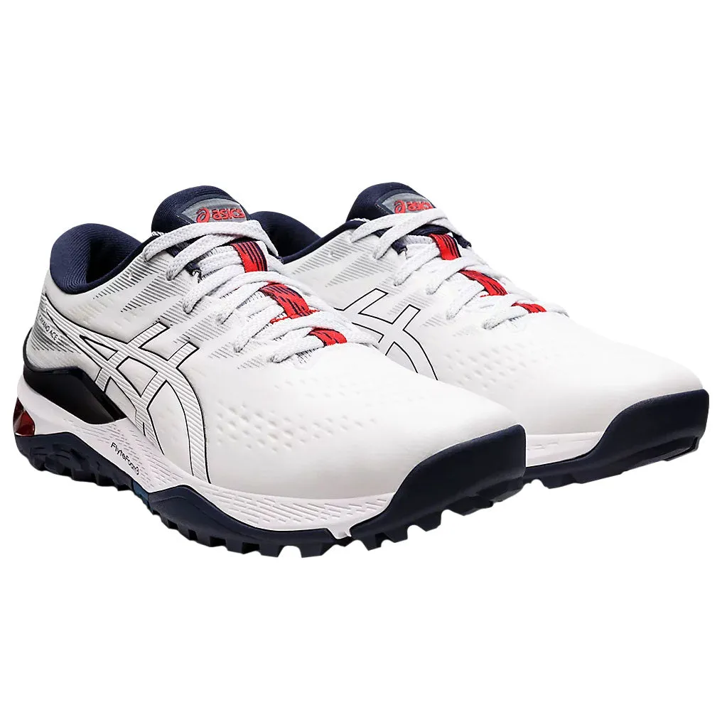 Asics Gel-Kayano Ace White Mens Spikeless Golf Shoes Asics Shoes For Trail Running