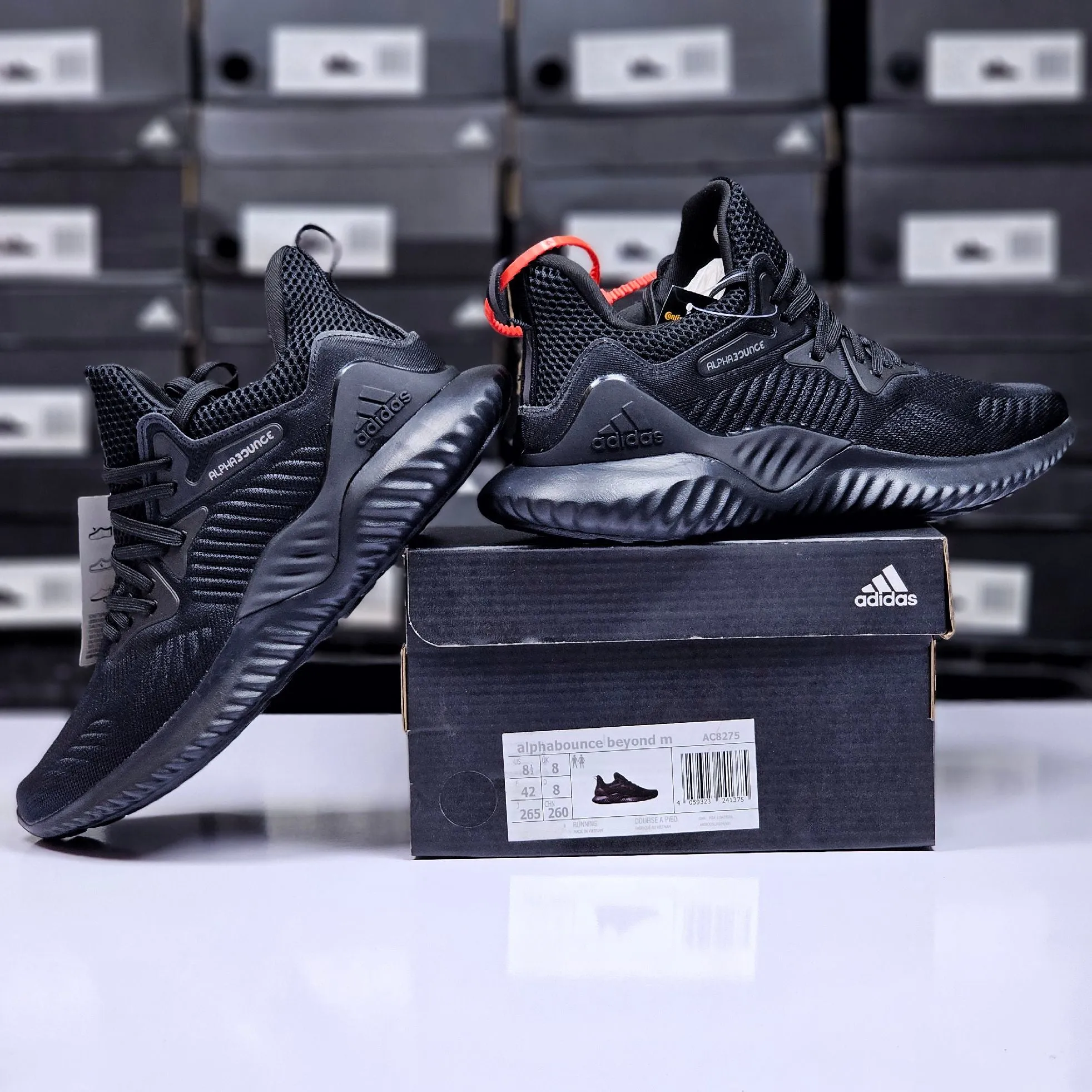Adidas Alphabounce Beyond M Black Adidas Casual Tennis Shoes