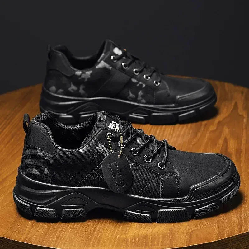 Camouflage Boots for Men Autumn Winter Platform Desert Military Boots Outdoor High-top Shoes Men Ankle Boots Buty Robocze Meskie American Made Work Boot