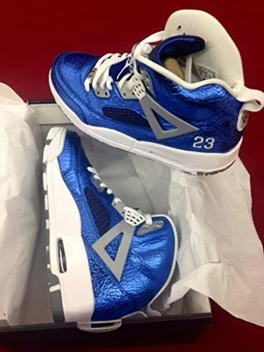 Nike Air Jordan Rare Deadstock 4 5 6 Spizike (Metallic/Blue/White) Size 9.5 Asics Shoe Stock