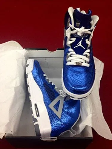 Asics Upcourt 3 Badminton Shoes Nike Air Jordan Rare Deadstock 4 5 6 Spizike (Metallic/Blue/White) Size 9.5