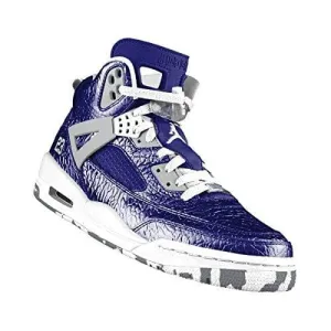 Non Marking Shoes Asics Nike Air Jordan Rare Deadstock 4 5 6 Spizike (Metallic/Blue/White) Size 9.5