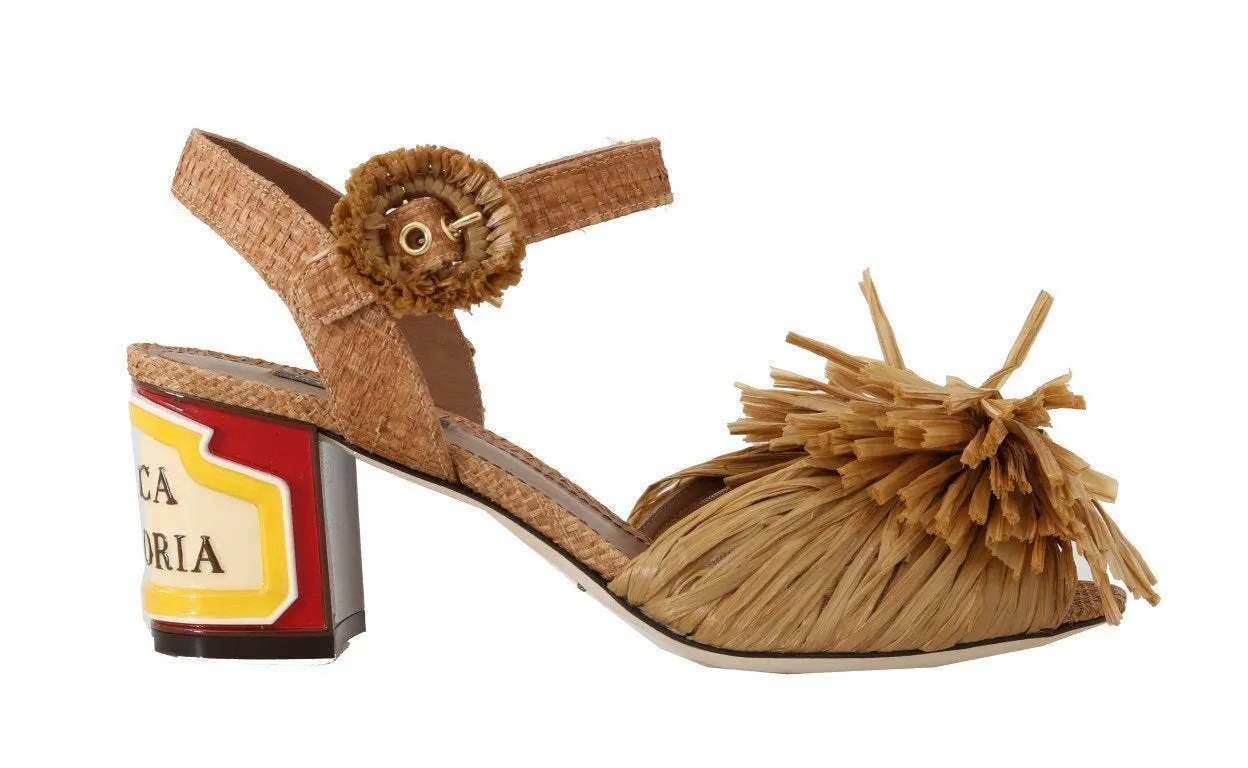 Antica Trattoria Strap Sandals Shoes 3 Inch Platform Sandals