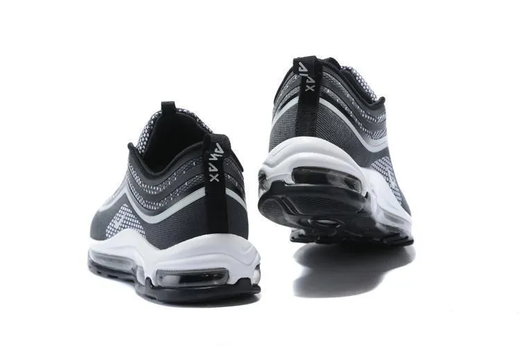 Nike Air Max 97 Ultra 17 Black White Men Shoes !!! CYBER MONDAY SALE !!! Asics Forefoot Running Shoes