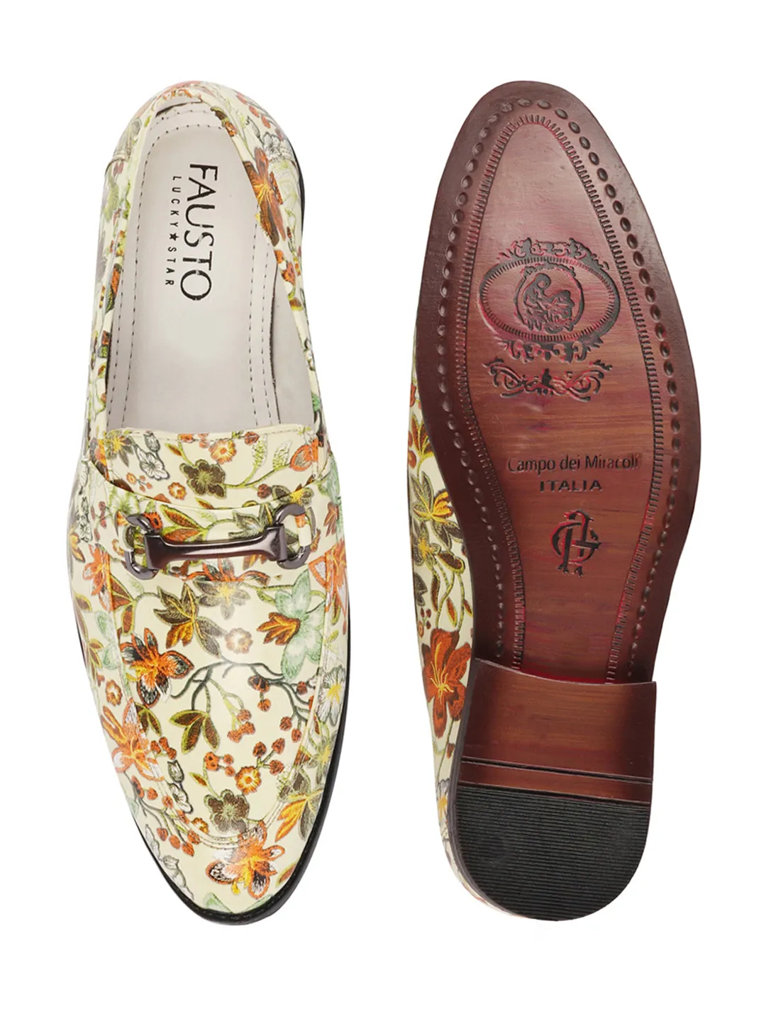 Men Olive Floral Print Horsebit Buckle Weekend Wedding Evening Party Shoes Loafers Suede Loafers Casual