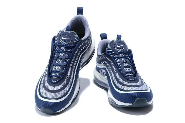 Nike Air Max 97 Ultra 17 Blue Navy Black White Men Shoes !!! CYBER MONDAY SALE !!! Tennis Court Shoes Asics