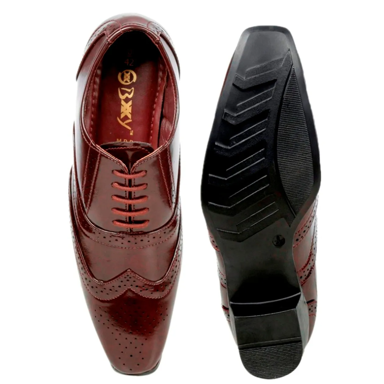 BXXY  Height Increasing Formal And Office Wear Brogue Shoes For Men Hotel Sandals Mexique