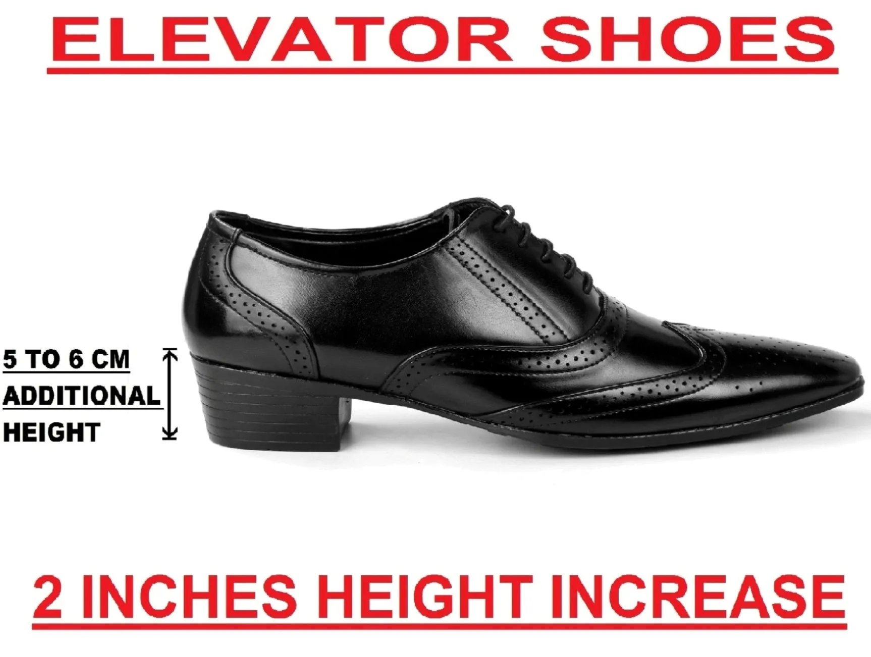 BXXY  Height Increasing Formal And Office Wear Brogue Shoes For Men Camper Sandals