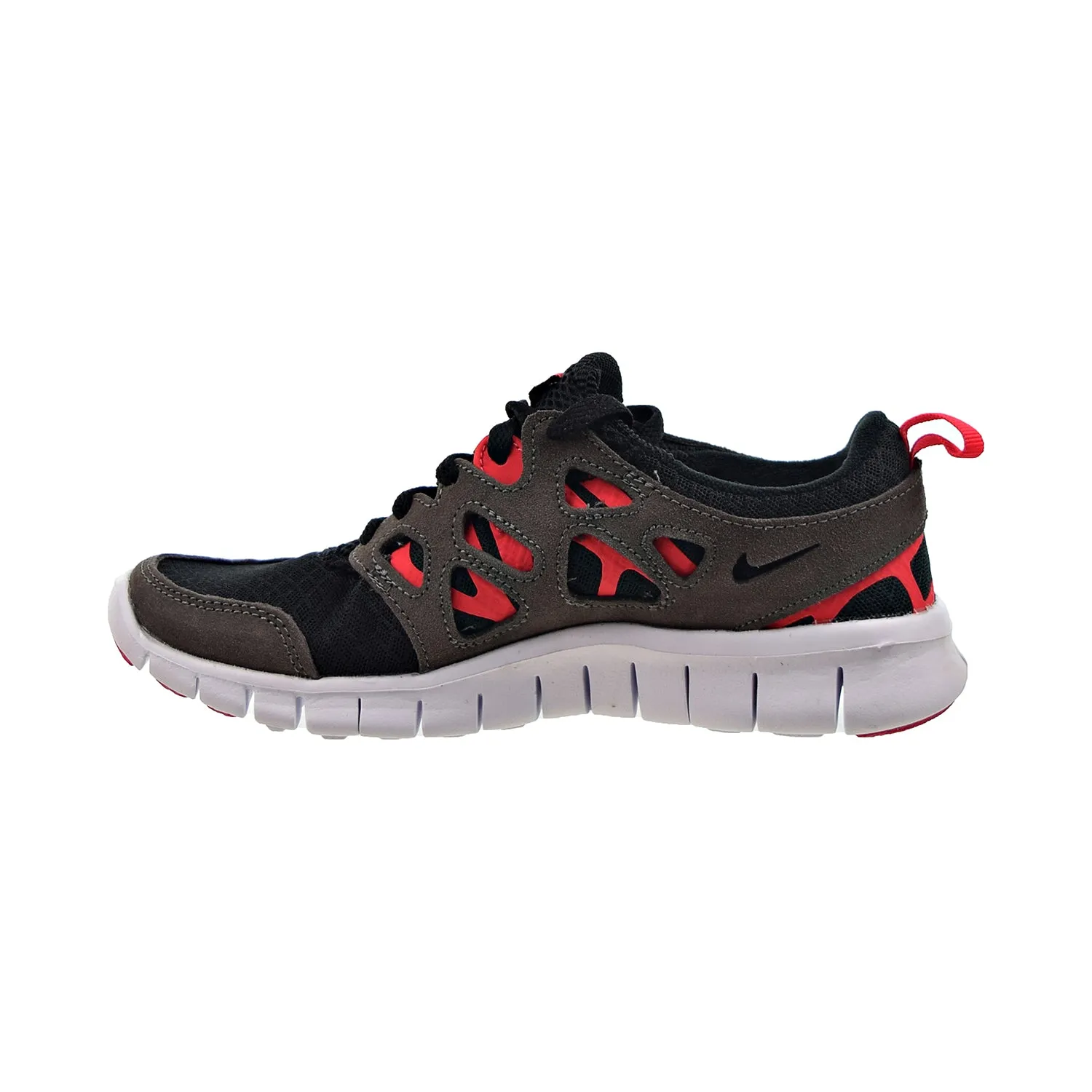 Nike Free Run 2 (GS) Big Kids' Shoes Black-Siren Red-Medium Ash Asics Gel-nimbus 26 Trail Running Shoes