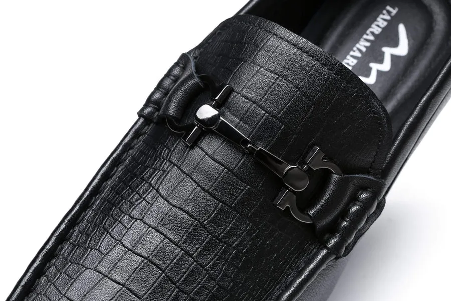 TARRAMARRA Brayden Cow Leather Men Shoes Bull Run Moc Toe Wedge Work Boots