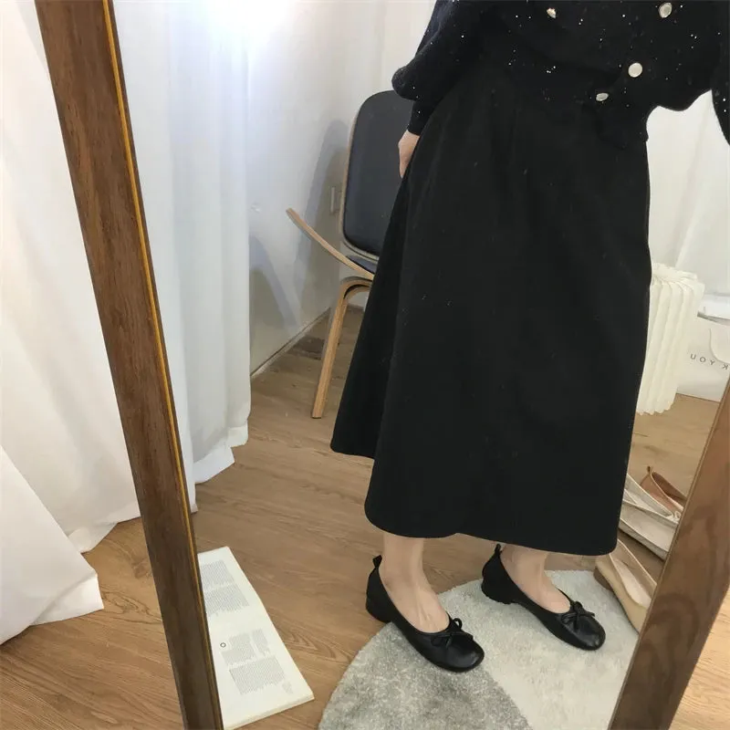 TAVIMART  -   Butterfly Knot Loafers Women Red Leather Casual Shoes Slip on Shoes for Women Barefoot Shoes Square Toe   Eastland Loafers