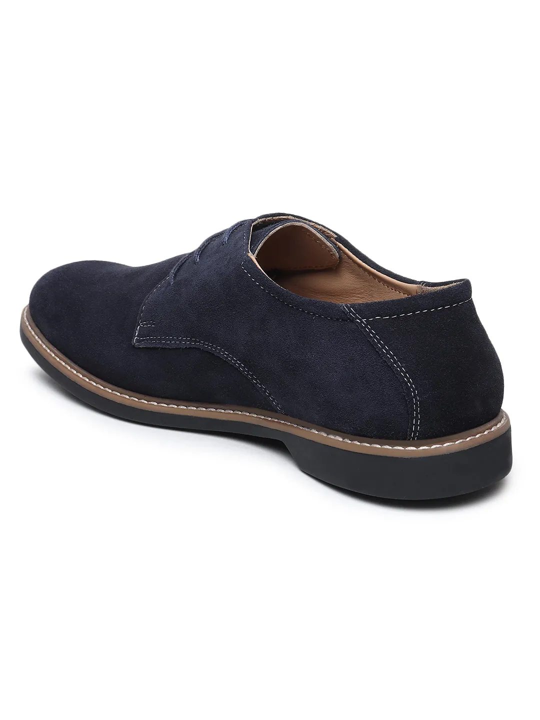 Dolphins Sneakers Nike Teakwood Men Blue Solid Round Toe Suede Derbys