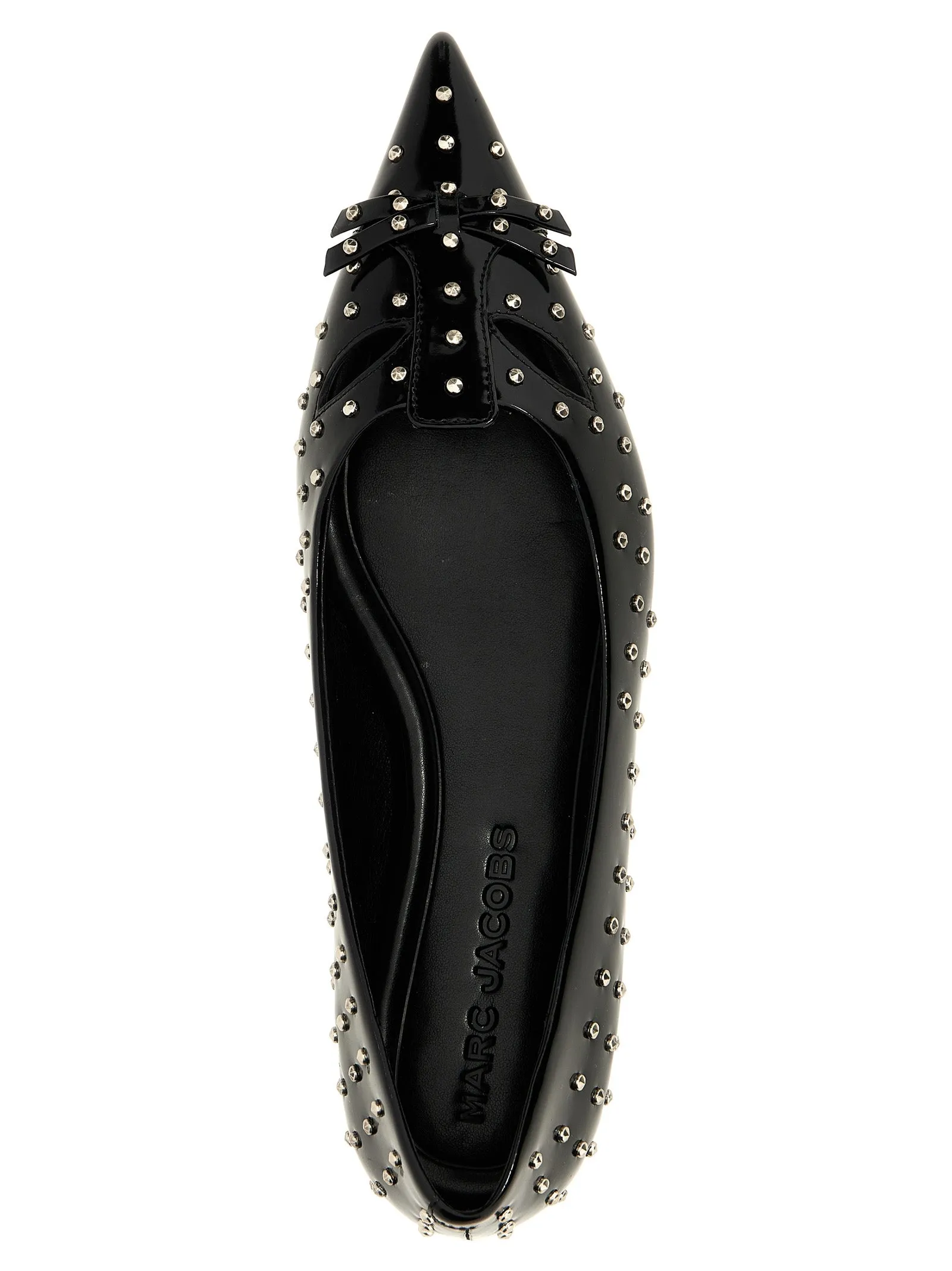 The Glam Studs Kat Flat Shoes Nero Evening Flat Shoes